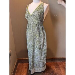 Burning Torch Womens Cotton Abstract Print Open Back Sundress Multicolor Size M